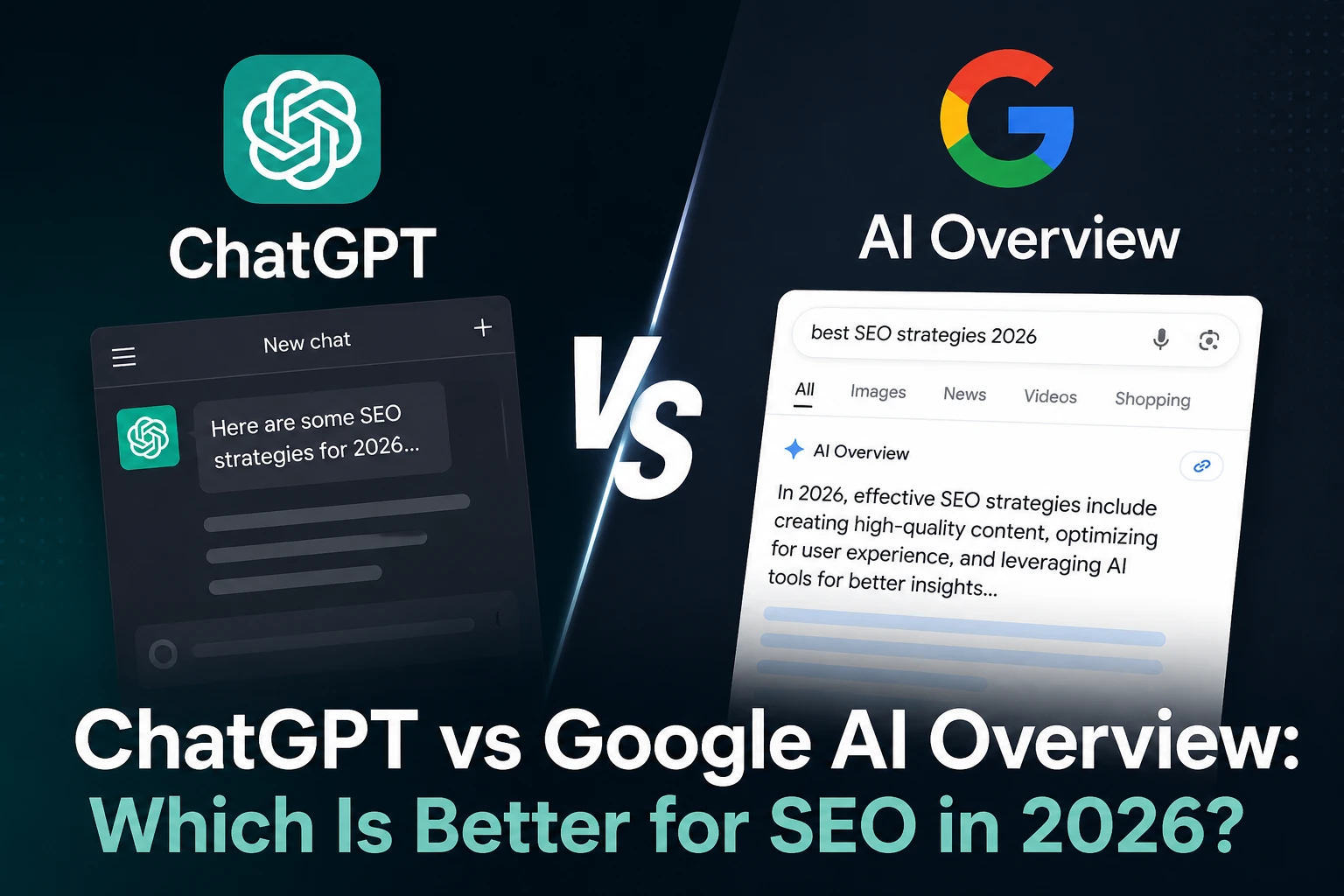 ChatGPT vs Google AI Overview: Which Is Better for SEO in 2026?