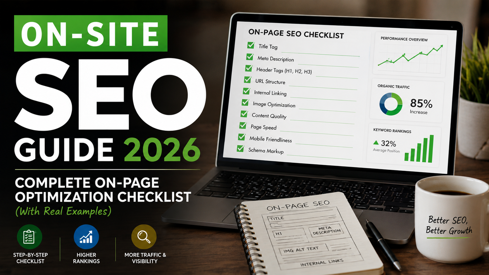 On-Site SEO Guide 2026: Complete On-Page Optimization Checklist (With Real Examples)